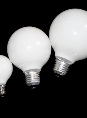 可调光奶白龙珠泡暖光e27钨丝灯泡G60G80G95G125球泡40W220V230V