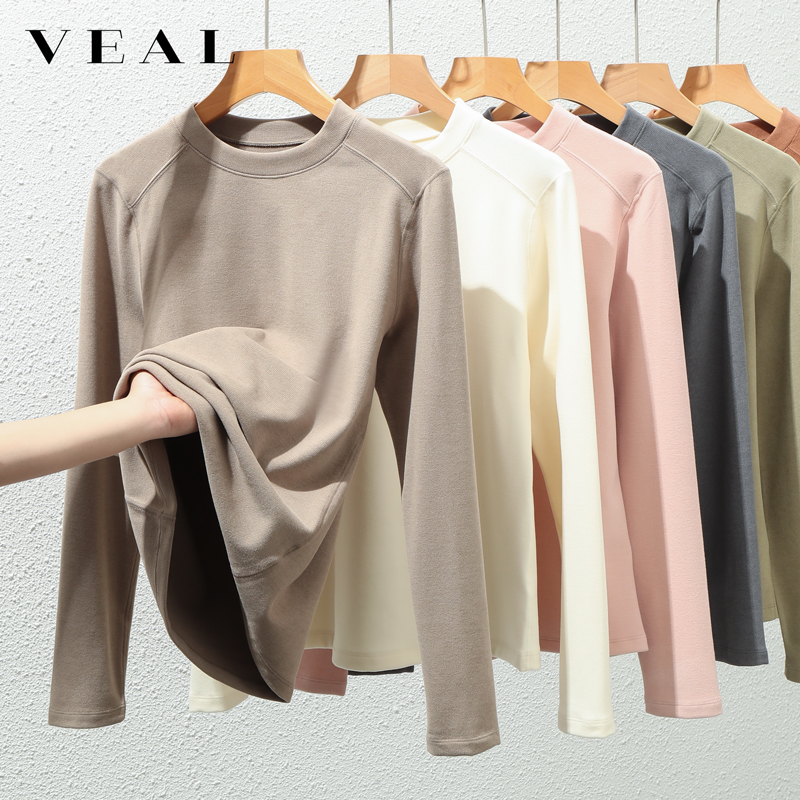 德绒打底衫女秋冬新款发热保暖