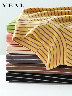 德荣女士秋冬丝绒加厚双面拉丝冬季保暖贴身长袖t恤上衣