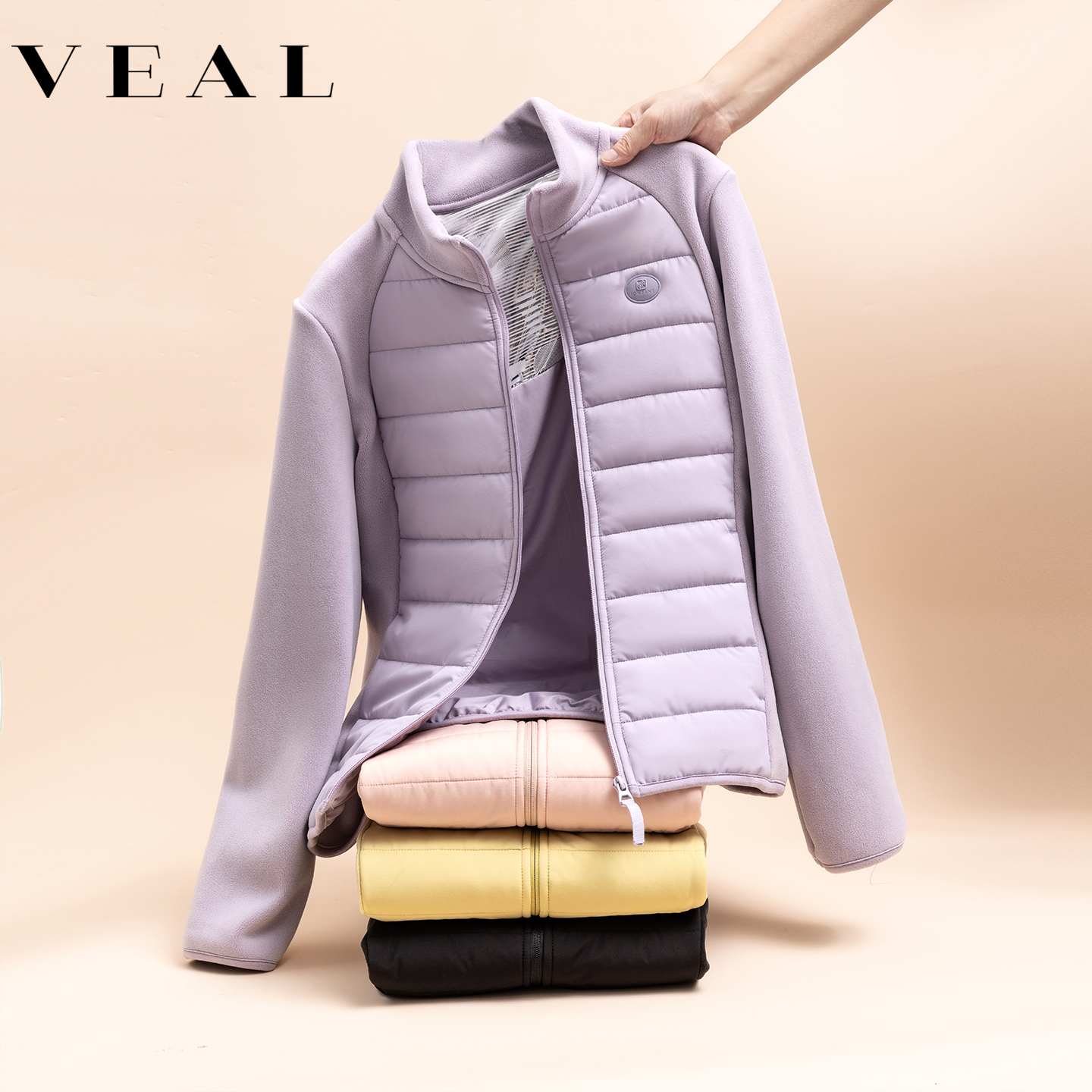 绵羊毛防风立领拉链外套女秋冬