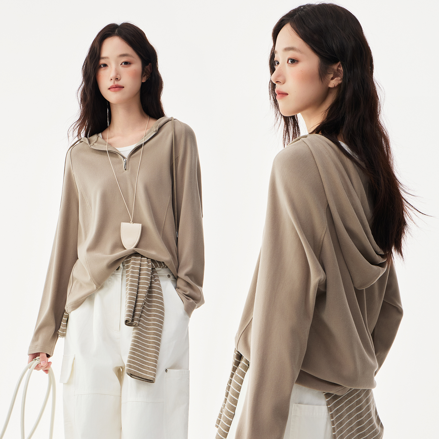 德绒打底衫女内搭加厚双面磨毛