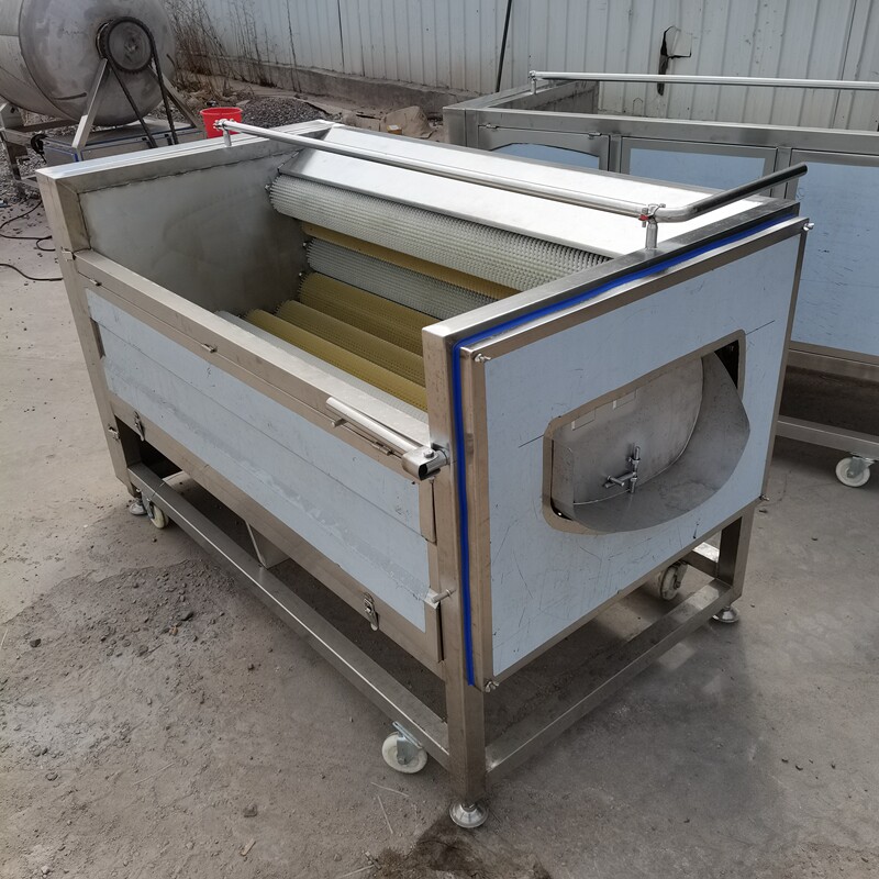 贝母桔梗去皮机生姜红薯莲藕土豆海鲜类毛辊清洗去皮机猪蹄去毛机