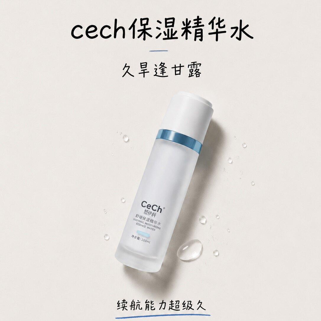 久旱逢甘露｜CeCh瑟伊科舒缓保湿精华水微生态高保湿100ml 闭眼入