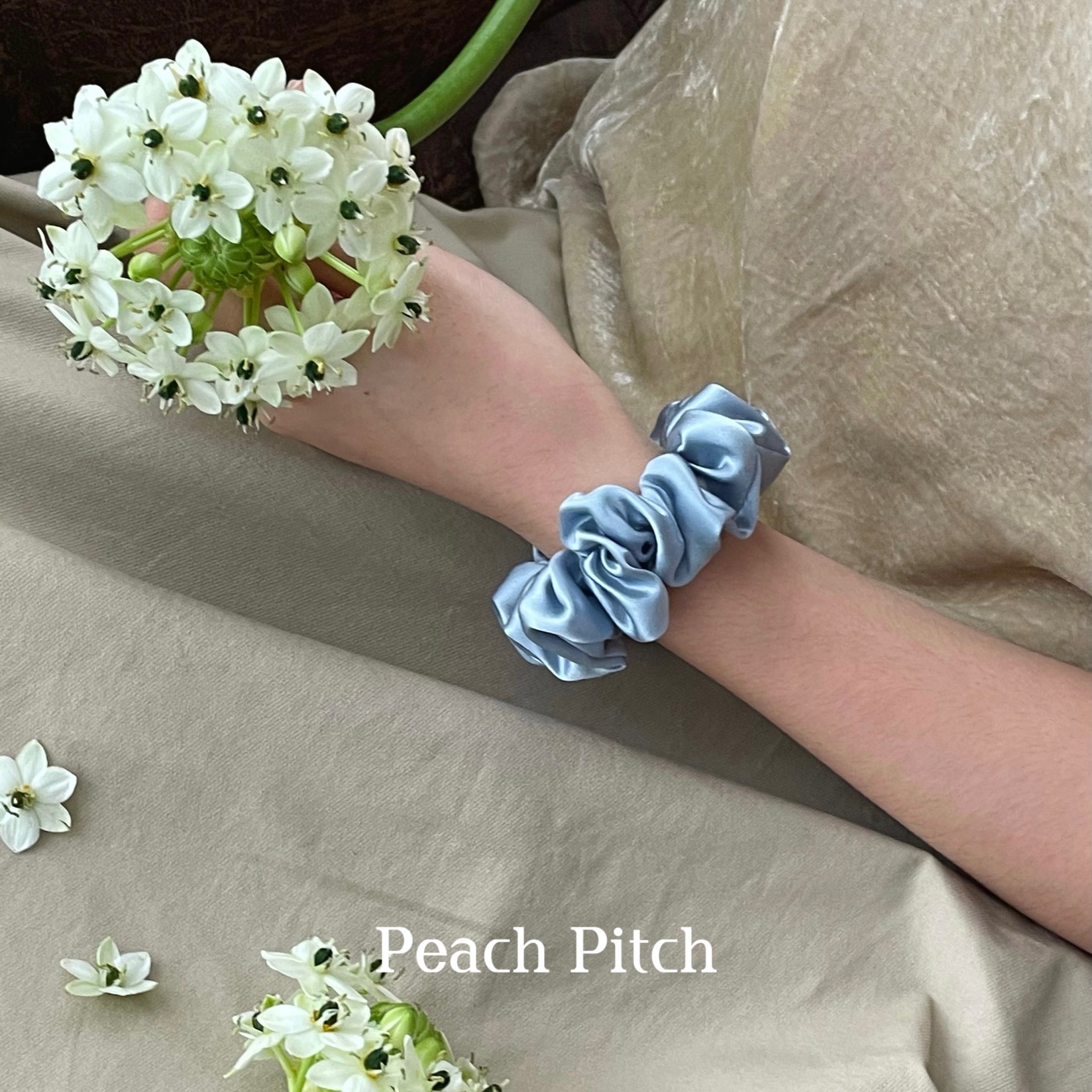 现货优雅真丝肥肠22姆米发圈