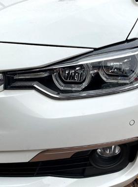 适用Bmw宝马3系F30F31 2012-2018 318i320i前大灯灯眉车贴改装
