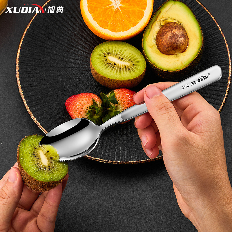 旭典挖泥勺子辅食刮水果神器