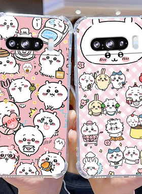 四角防摔手机壳适用于谷歌PIXEL8Pro乌萨奇googlepixel7a吉伊卡哇伊Chiikawa小八pixeI9proXL/6A外壳