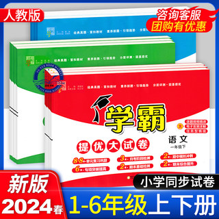 2024春小学学霸提优大试卷一年级二年级三年级四年级五年级六年级上册下册语文人教版数学北师版英语译林版试卷期中期末单元测试卷