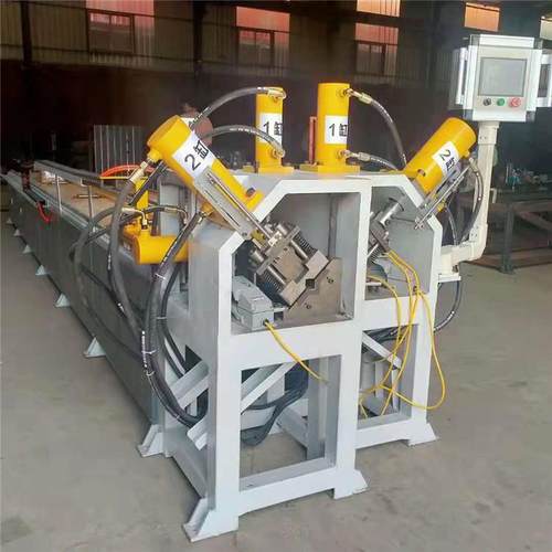 全自动方管切角机不锈钢管数控冲角机家具边框切90度角设备