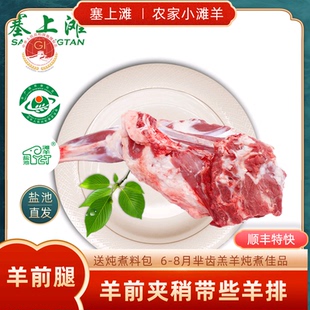 宁夏盐池滩羊前腿新鲜带骨羊前腿4斤冷冻羊腿羔羊腿清炖羊肉草原