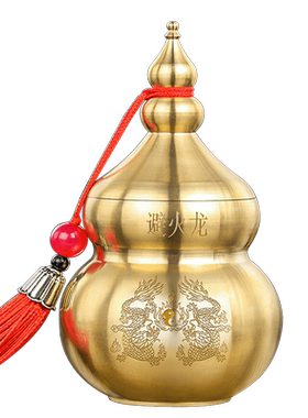 避火龙瓶子厨房西北角铜葫芦摆件