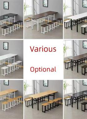 学校食堂餐桌椅组合餐厅公司员工员工面馆吊凳组合经济型