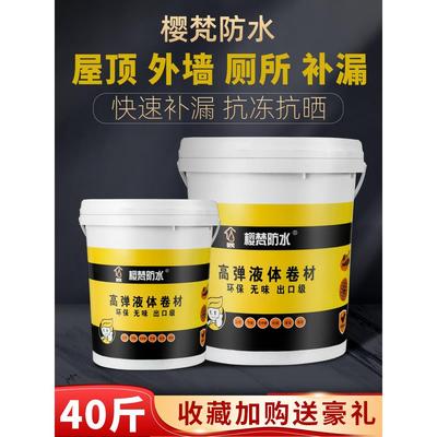 屋面防水涂料防水胶料液卷止漏王外墙屋面专用补漏胶聚氨酯