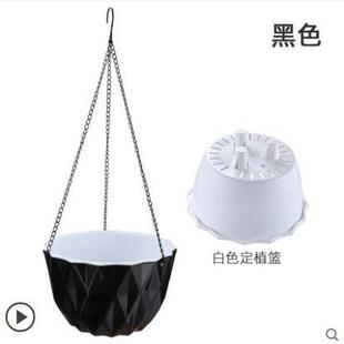 花盆 阳台栏杆花架悬挂式 绿萝吊兰支架庭院挂架铁艺花盆挂钩挂式