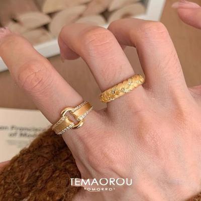 仙莉丝轻奢中古风两件套指环小众