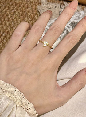 2025新款古法锤纹爆闪葫芦戒指