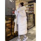 外套 加厚保暖显瘦过膝中长款 狐狸毛领鹅绒羽绒服女2025年冬季 新款