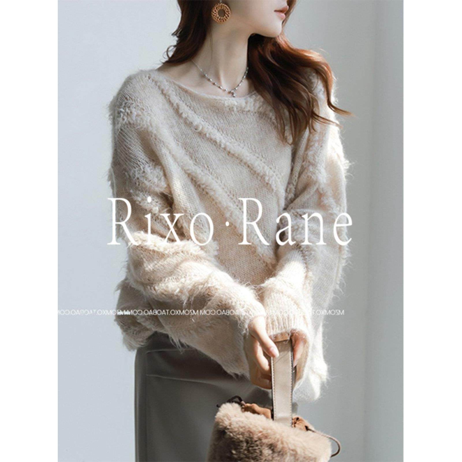 法国Rixo Rane⭐ 温柔风设计感毛衣女春秋冬软糯马海毛针织衫上衣,女装/女士精品,大码内搭,淘宝优惠券,粉丝福利购,淘宝优惠卷