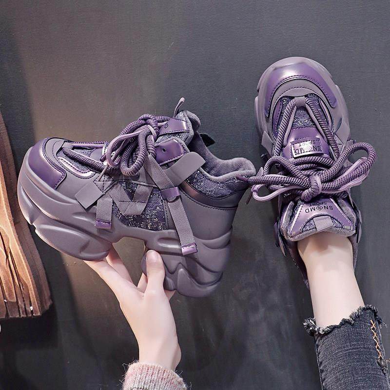 ocnlly Home ~厚台轻质丝绒高帮鞋2025秋冬新款韩式网红休闲男鞋,女鞋,时尚休闲鞋,淘宝优惠券,粉丝福利购,淘宝优惠卷