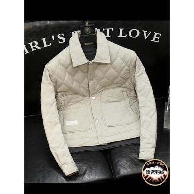 外套男秋冬款轻奢商务休闲翻领时尚男装2025新款保暖轻薄羽绒服男