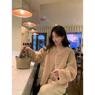 设计感小众别致独特外套 新款 高级感水貂毛短款 皮草外套女2025冬季