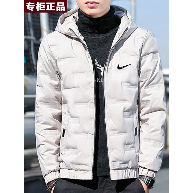 奥莱国际抓旗舰店京东2025新款冬季连帽棉衣潮牌男士外套冬款加厚