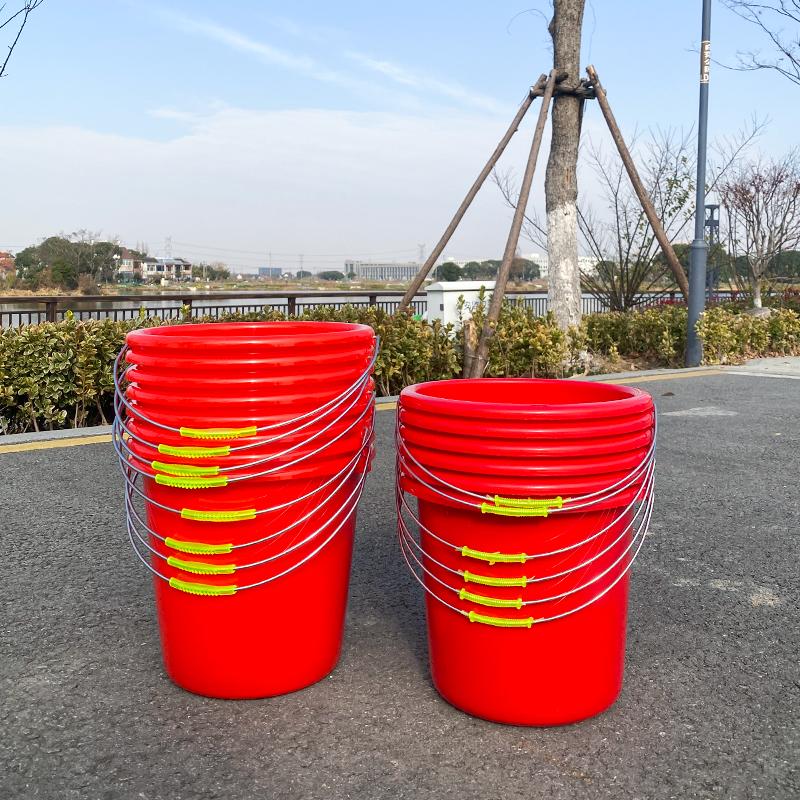 大红色水桶加厚手提耐摔厂家批发
