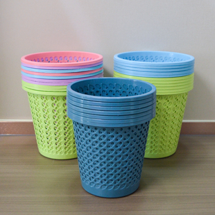 垃圾桶家用纸篓办公室废纸框学校公共卫生间镂空大号垃圾筒种大蒜