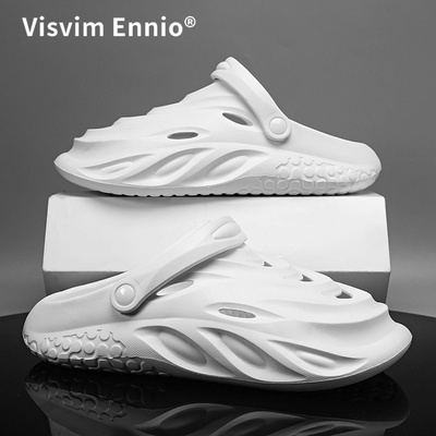 Visvim Ennio夏季拖鞋轻便软底休闲外穿洞洞鞋防滑舒适男士沙滩凉