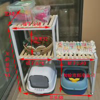 Cat climbing frame, cat tree jumping platform, integrated cat bed, cat litter box, cat toilet storage rack, cat cafeteria, viewing platform, empty shelf thumbnail 5