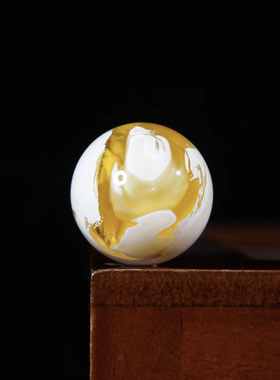 天然琥珀蜜蜡无烤白花蜡