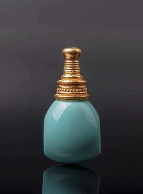 绿松石配饰三通18k佛头