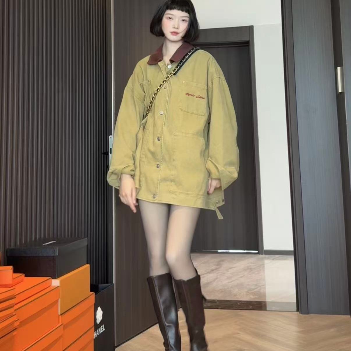 wyd小樱桃 东大门韩版设计感气质显瘦百搭短外套