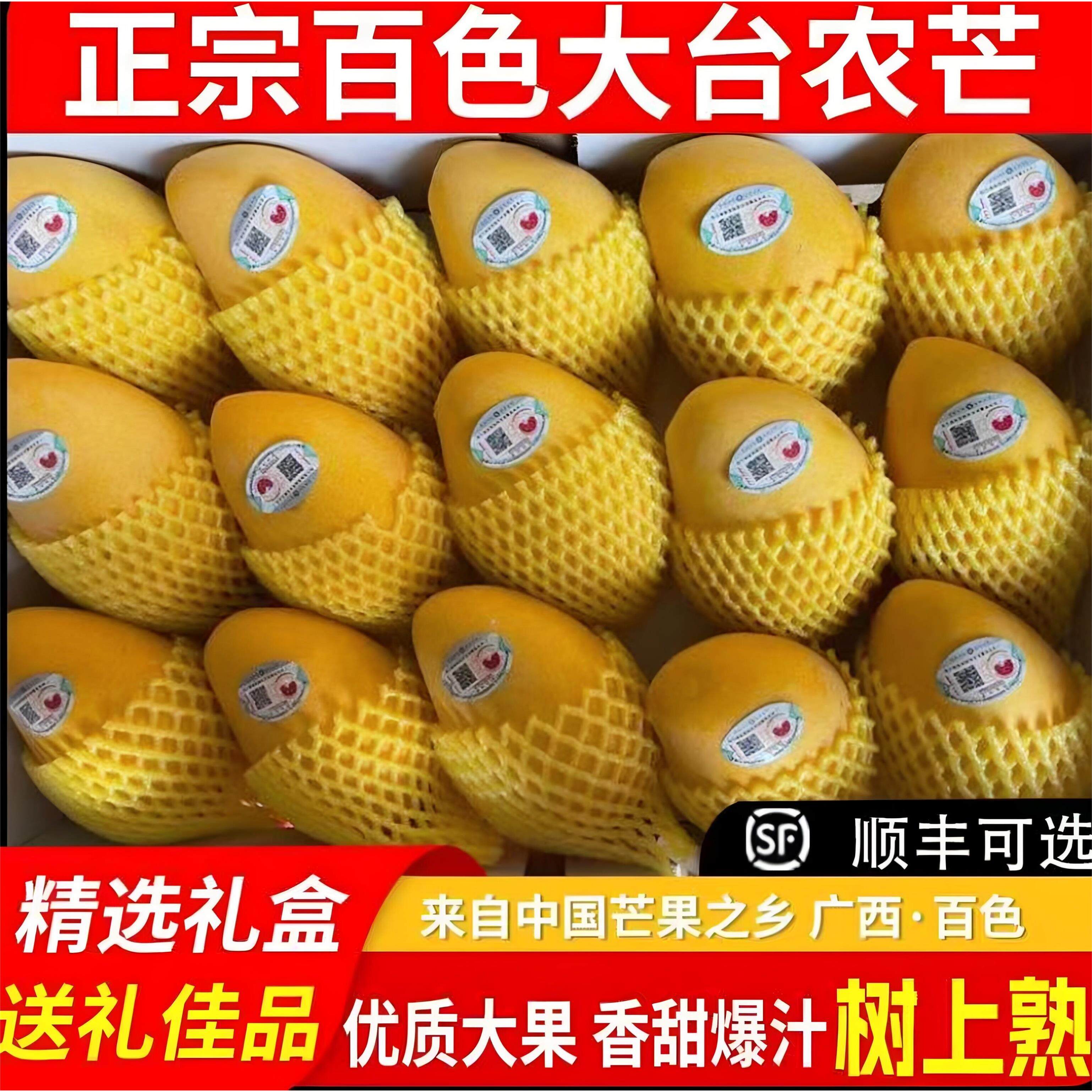 新鲜芒果台农芒广西百色