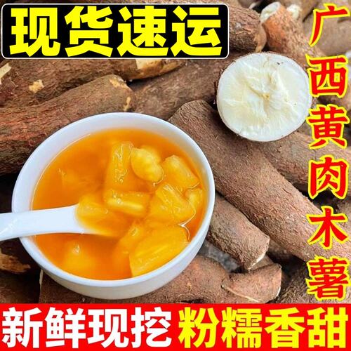 广西黄肉木薯当季新鲜现