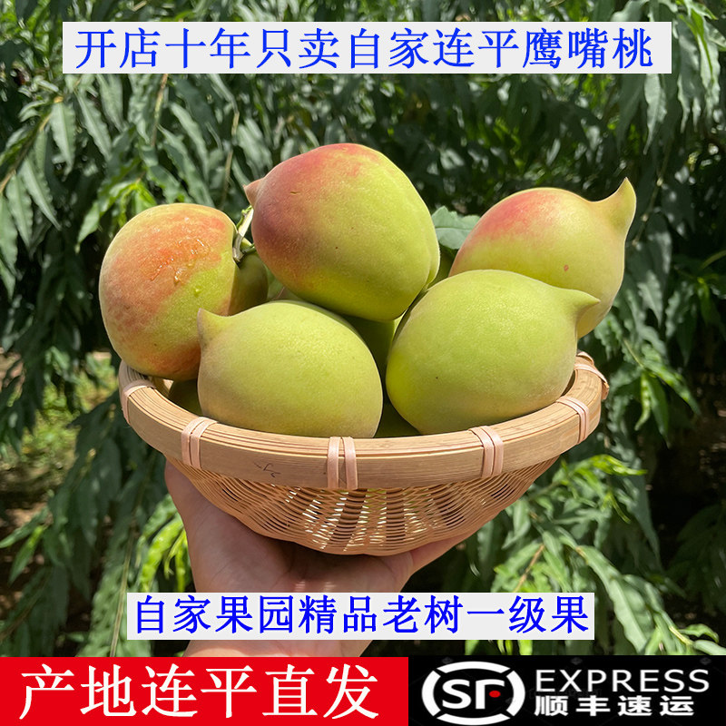 正宗广东连平鹰嘴桃河源