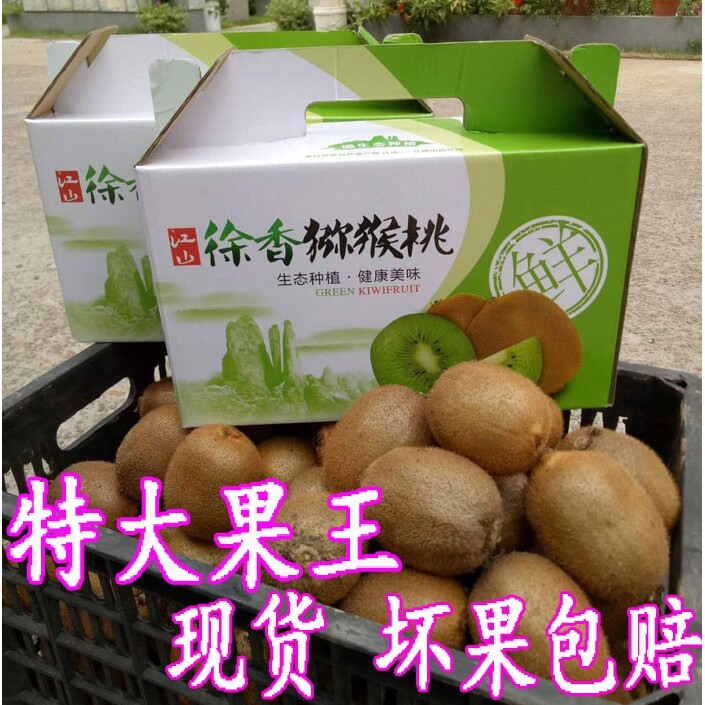 江山徐香猕猴桃5斤10斤包邮绿心弥泥猴桃孕妇当季水果新鲜奇异果