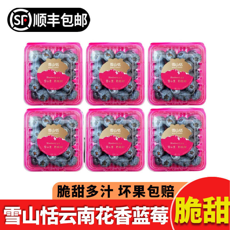 云南稼沃雪山恬蓝莓玉龙雪山蓝莓鲜果 脆甜新鲜孕妇水果顺丰包邮,包装,水果包装,淘宝优惠券,粉丝福利购,淘宝优惠卷
