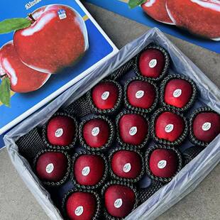 北京当日达 包邮 红玫瑰苹果礼盒装 新鲜水果脆甜多汁孕妇宝宝顺丰