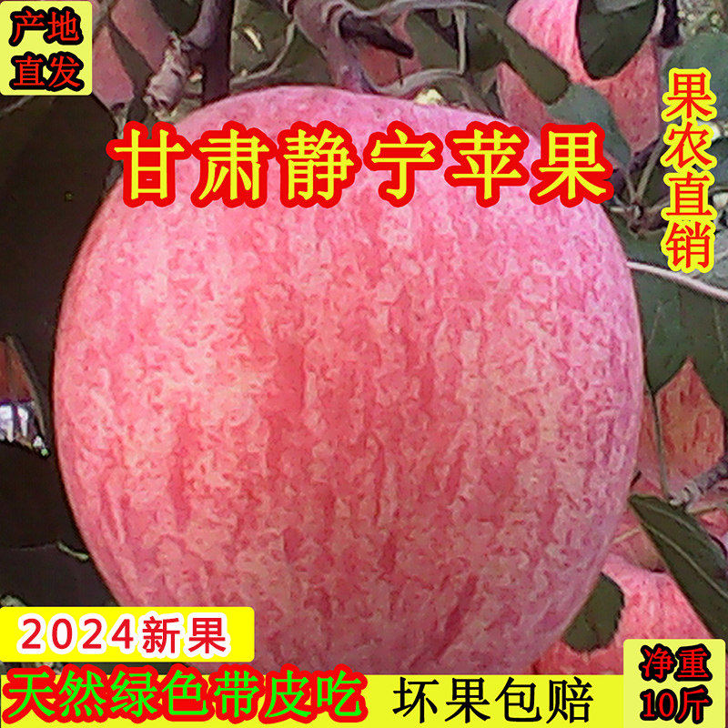 甘肃静宁红富士静宁苹果10斤装包邮当季新鲜水果,包装,水果包装,淘宝优惠券,粉丝福利购,淘宝优惠卷