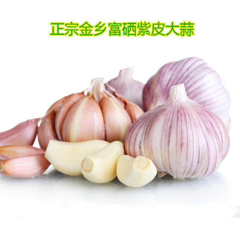 干大蒜头6厘米大个头大蒜山东紫皮大蒜5斤装包邮