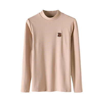 加绒加厚保暖打底衫上衣女