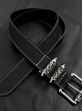 Cult Grips滚轮Y2K金属皮腰带男设计感小众百搭复古皮带