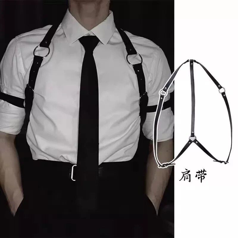衬衫背带男士腰带女西装配饰肩带禁欲系衬衣背带夹束缚带性感胸带