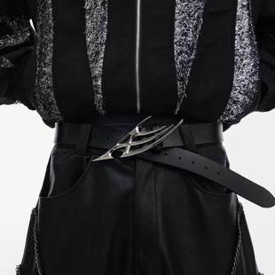 Cult Grips小众原创解构金属Logo荆棘无性别皮带先锋设计感腰带