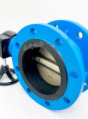 热销D341X-1h0/16Q手动涡轮软密封法兰蝶阀 DN80 100 150 200 500