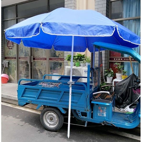 三轮车货车伞架太阳伞大雨伞夹子货车摆摊底座插车.载架子支架