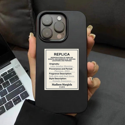 原创高级感极简风标签适用于iPhone15promax手机壳苹果15pro创意13promax个性15磨砂13pro情侣14promax保护套