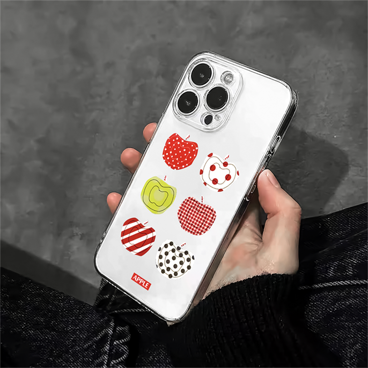 ins艺术插画苹果 适用苹果16promax不会撞壳的手机壳新款iPhone14pro透明13软硅胶12男款11防摔15女款x保护壳