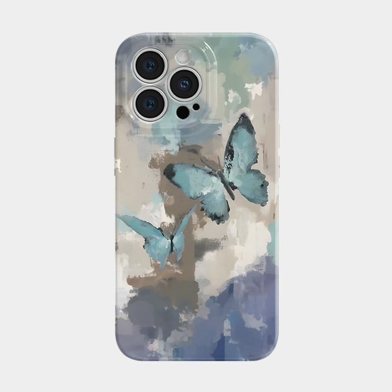 国风水墨蝴蝶适用苹果17promax手机壳16pro苹果14pro新款14个性15promax防摔16保护套15小众13高级感12女生16